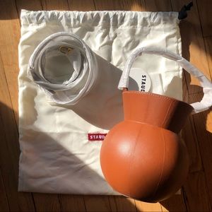STAUD Keaton Bucket Bag in Saddle Leather